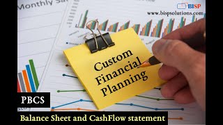 Oracle Custom Financial Planning Direct Data Input | Oracle Balance Sheet Planning | PBCS