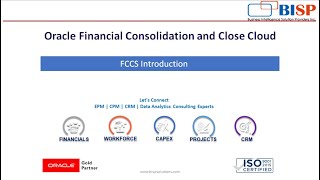 Awareness Sessions of Financial Consolidation and Close Cloud (FCCS) | BISP