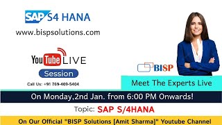 Live Webinar of SAP FICO 2nd  Jan.  2023 | @bispsolutions | SAP S4/HANA ✅✅