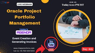 Live Webinar of Oracle PPM- 23rd June 2023 |Event Creation and Generating Invoices✅✅