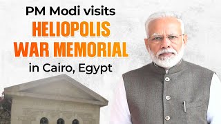 PM Shri Narendra Modi visits Heliopolis War Memorial in Cairo, Egypt.