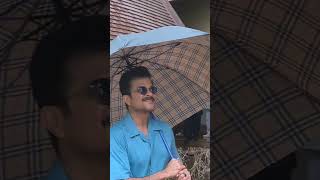 #AnilKapoor chilling in rain under Umbrella while promoting #TheNightManager season 2