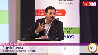 Rajesh Goenka, Director(Sales & Marketing) - R P Tech at 18th Star Nite Awards 2019