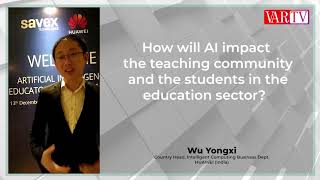 Wu Yongxi, Country Head, Intelligent Computing Business Dept., HUAWEI(India)