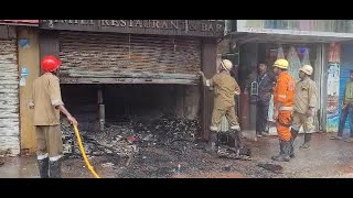 Raging Fire! Casa Moderna restaurant near Cafe Bhosle in Panjim destroyed in a massive fire