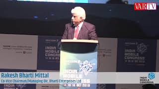 Rakesh Bharti Mittal, Co-Vice Chairman/MD, Bharti Enterprises Ltd at India Mobile Congress 2019
