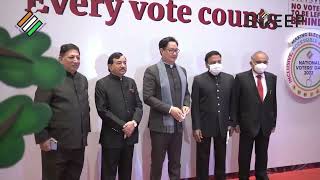 Glimpses from ECI's multimedia exhibition showcasing recent Electoral Reforms | NVD 2022