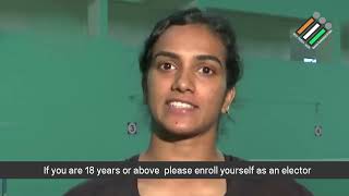 Voting Is Your Democratic Right And Duty | PV Sindhu | #ElectionCommissionOfIndia