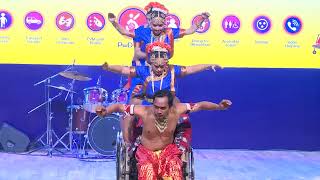 Specially abled artists enthralled audience with their performance during the National Conference