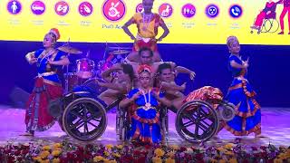 Performance by Specially abled artists during the National Conference of PwD icons
