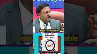 CEC Rajiv Kumar highlighted #FakeNews and False narratives on social media as a disturbing trend
