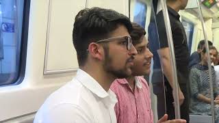 Prime Minister Narendra Modi takes metro from DU l PMO