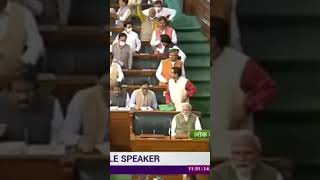 Rousing welcome of PM Narendra Modi Ji in the Parliament. #LokSabha
