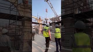 राम मंदिर निर्माण कार्य का अलौकिक दृश्य!