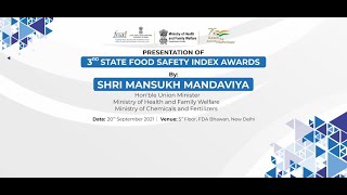 Attending the 3rd State Food Safety Index Awards, organised by FSSAI