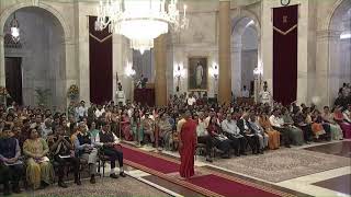 President Smt. Droupadi Murmu Ji presents National Florence Nightingale Awards 2022 & 2023 to Nurses