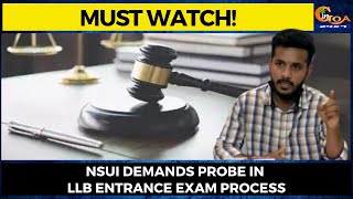 #MustWatch! NSUI demands probe in LLB entrance exam process