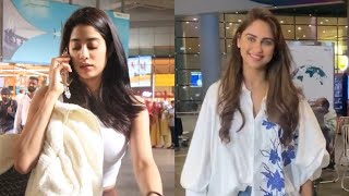Janhvi Kapoor & Krystle D'Souza Spotted At Mumbai Airport