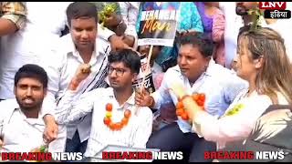 Delhi Congress Protest : बढ़ती महंगाई को लेकर यूथ कांग्रेस का केंद्र सरकार के खिलाफ प्रदर्शन