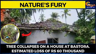 Nature's fury- Tree collapses on a house at Bastora. Estimated loss of Rs 60 Thousand