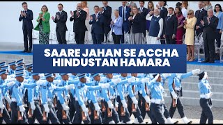 France echoes with Saare Jahan Se Accha Hindustan Hamara #ModiInFrance