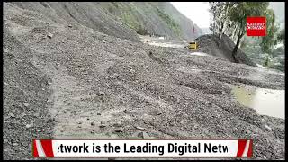 Sgr-Jmu National Highway was blocked due to a landslide on the outskirts of Ramban town