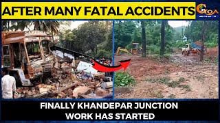 After many fatal accidents, Finally Khandepar junction work has started