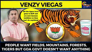 People want fields, mountains, forests, tigers but Goa govt doesn't want anything: Venzy