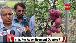 *Director  Horticulture  Jammu,  Ram savak brief media during one day visit at thannamandi Distri