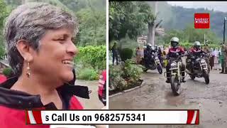#Banihal  : INDIAN ARMY LAUNCHES ALL WOMEN TRI-SERVICES MOTORCYCLE RALLY FROM NEW DELHI T