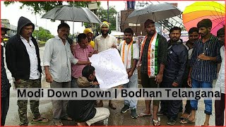 Modi Down Down Ke Nare Telangana Bodhan Mein | SACH NEWS |