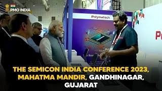 PM Modi at the Semicon India Conference 2023, Mahatma Mandir, Gandhinagar, Gujarat
