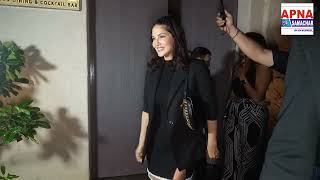 Sunny Leone with Husband Daniel Weber spotted at Shifuku Restaurant in Andheri