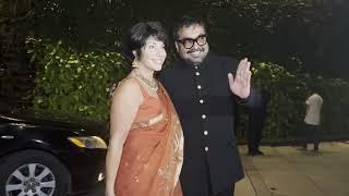 ANURAG KASHYAP WITH WIFE  ATTEND ENGAGEMENT PARTY OF HIS DAUGHTER ALIYAH KASHYAP WITH SHANE