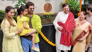 Neil Nitin Mukesh With Family For Legendary Mukesh Kumar Chowk Inauguration In Mumbai