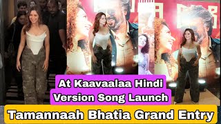 Tamannaah Bhatia Grand Entry At Kaavaalaa Hindi Version Song Launch