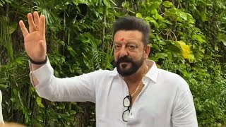 Sanjay Dutt Meeting His Fans Outside His House On His Birthday