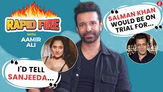 What Aamir Ali wants to say to ex-wife Sanjeeda Shaikh | RAPID FIRE on Shah Rukh Khan, Kajol, Salman