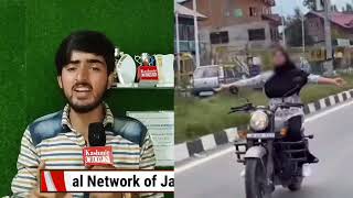 ViralVideo | Traffic Police Action Taken Against Srinagar's Stunt GirlWatch details.....