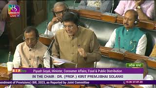 Minister Shri Piyush Goyal’s reply on the Jan Vishwas (Amendment of Provisions) Bill, 2023 | LS