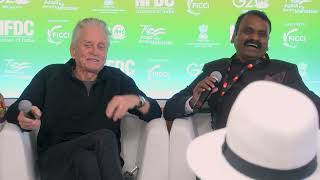Special Session With Mr Michael Douglas, American Actor and Producer at India Pavilion at Cannes
