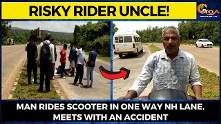 Risky rider uncle!