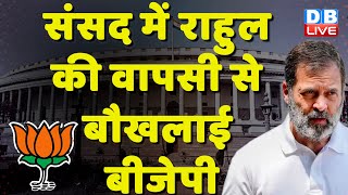 संसद में Rahul Gandhi की वापसी से बौखलाई बीजेपी !