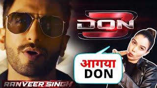 DON 3 Teaser Reaction | Big Announcement | Ranveer Singh | Farhan Akhtar