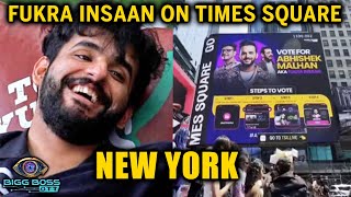 Bigg Boss OTT 2 | Fukra Insaan Chaya New York Me, Abhishek Malhan On Time Square