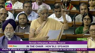 Finance Minister Smt. Nirmala Sitharaman on Motion of No-Confidence | Lok Sabha | 10 August, 2023