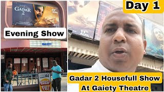 Gadar 2 Movie Housefull Evening Show On Day 1 At Gaiety Galaxy Theatre In Mumbai