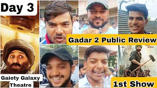 Gadar 2 Movie Public Review Third Day First Show At Gaiety Galaxy Theatre In Mumbai