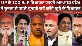 UP के 100 BJP विधायक जाएंगे MP:मध्य प्रदेश में चुनाव से पहले चुनावी सर्वे करेंगे यूपी के विधायक