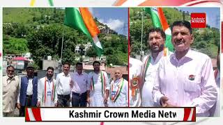 Muslim Rashtriya manch  hoists National Flag at thannamandi headquarters  by shakeel Ahmed shawl Con